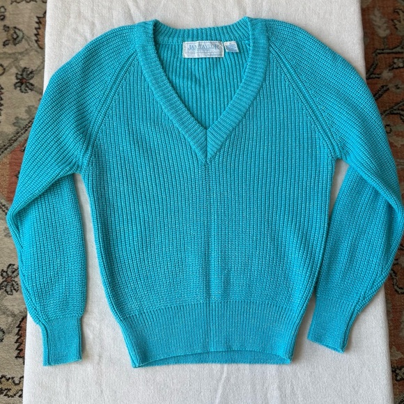 Jan Taylor Vintage 70s/80s V-neck Sweater - Picture 1 of 6